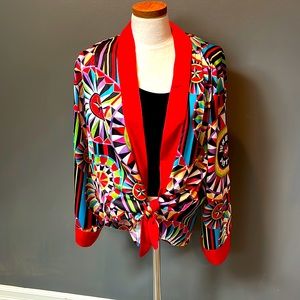 Womans XL silky camisole jacket accessory robe type wheel of fortune